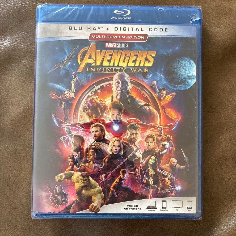 AVENGERS INFINITY WAR - blu ray /digital